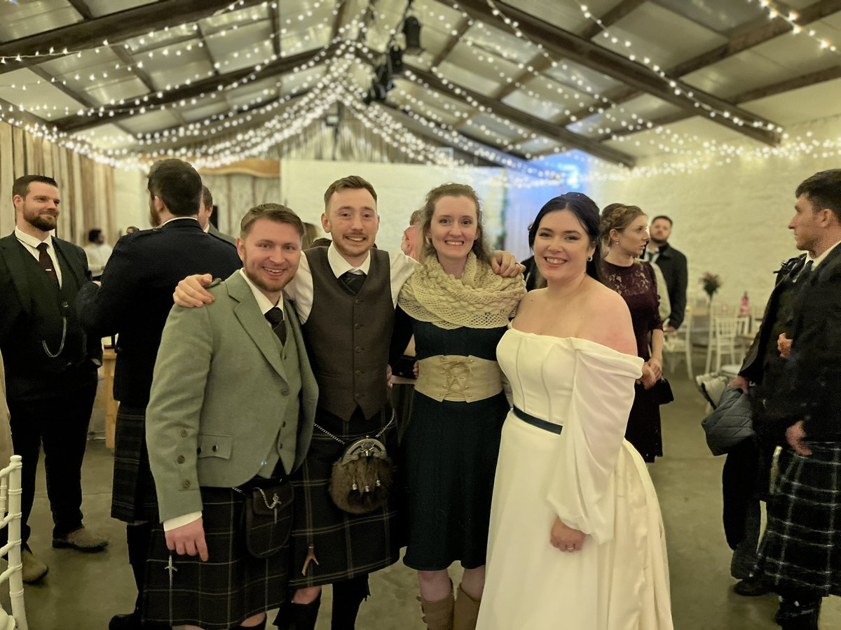 My new favorite pastime is getting to see <a href="/StarDrgn13/">StarDrgn13</a> and my friends get married. Congratulations to <a href="/ThePrenti/">Alex Prentice 🏴󠁧󠁢󠁳󠁣󠁴󠁿</a> <a href="/meganyy/">megs ✨</a> !!!