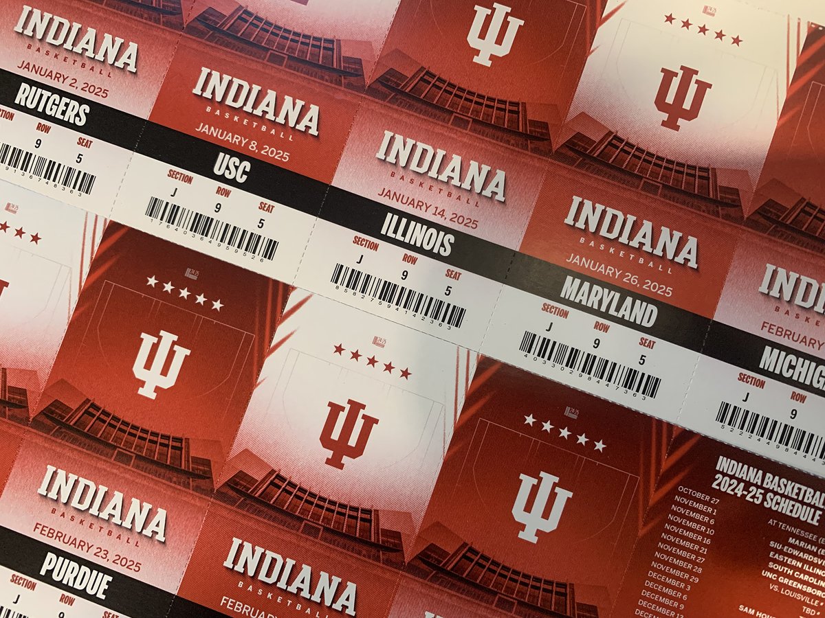 Justin Kumar (@flyeyelab) on Twitter photo My family's 2024-25 Indiana Men's Basketball season tickets are finally here. Can't wait for the season to begin. Looking forward to a fun, entertaining, and successful campaign! <a href="/IUBloomington/">IU Bloomington</a> <a href="/IndianaMBB/">Indiana Basketball</a> My family's 2024-25 Indiana Men's Basketball season tickets are finally here. Can't wait for the season to begin. Looking forward to a fun, entertaining, and successful campaign! <a href="/IUBloomington/">IU Bloomington</a> <a href="/IndianaMBB/">Indiana Basketball</a>
