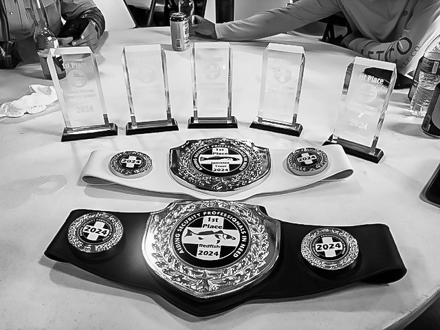 DACInc's tweet photo. DAC had a great time at the ASPIN Fishing Tournament in Matagorda Bay! Proud sponsor, 2 teams, and 4 first-place trophies. 🏆 Thanks, ASPIN, for a fantastic event supporting the security industry! 🙌

#DAC #FishingTournament #SecurityIndustry #GivingBack https://t.co/drbg3FVomS