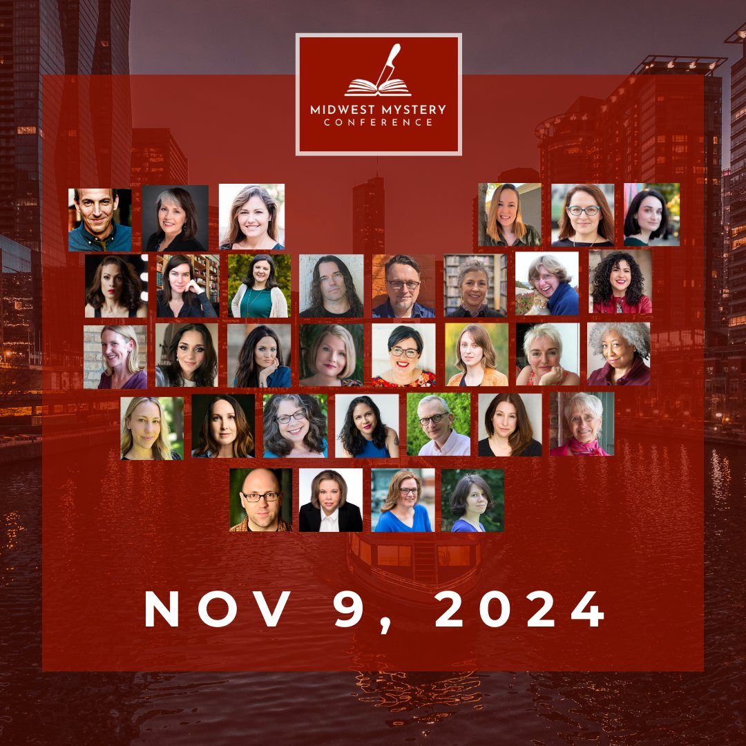 Somehow @MurderMayhemChi is only a few weeks away! I'm excited to be a part of this awesome event once again this year. You can check out the full schedule here: midwestmysteryconference.com/events/
