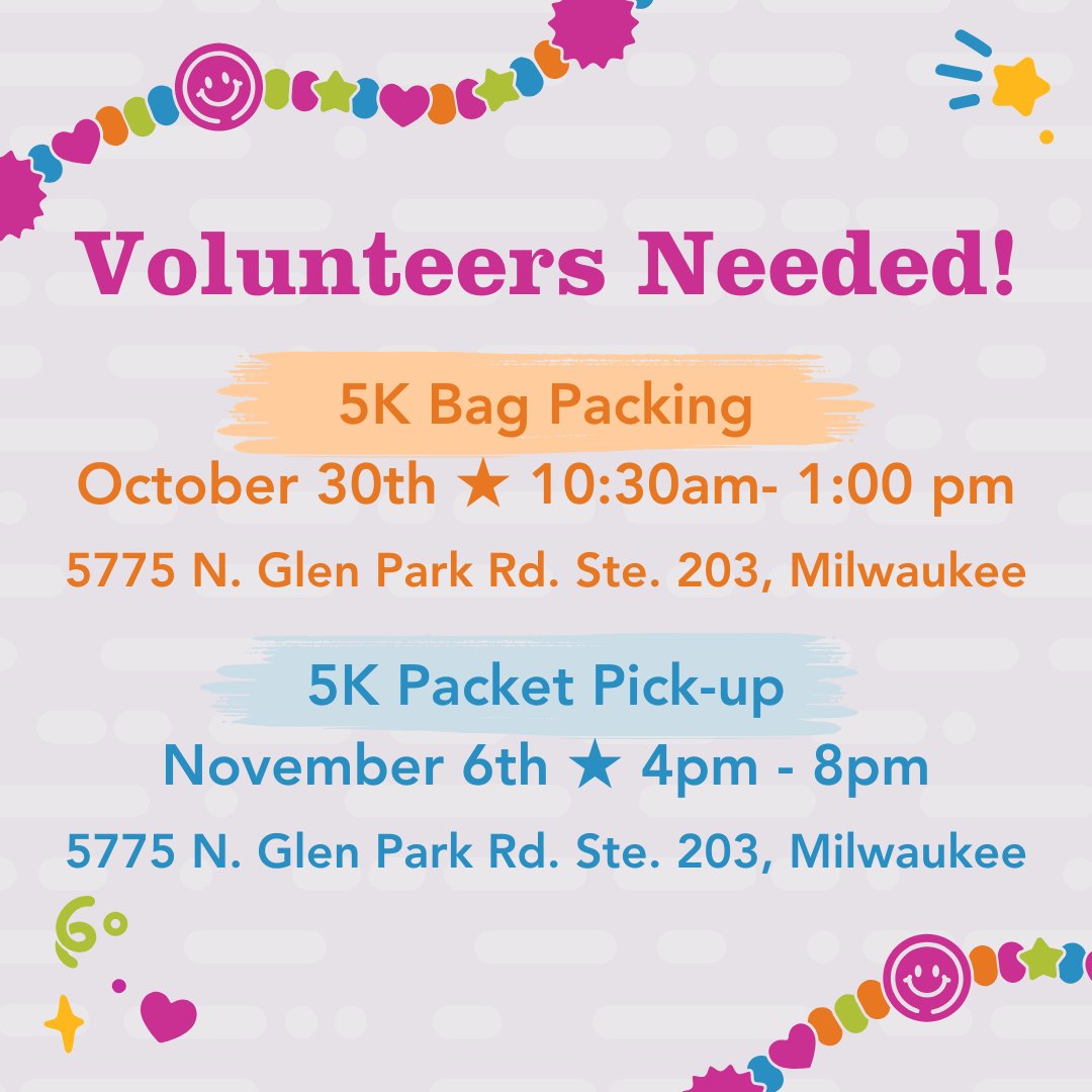 GOTRsewi's tweet photo. We need YOUR help to make our Fall 5K the BEST it can be! 🌟 Join us for one (or both!) of these volunteer opportunities: 

Email: Volunteer@GirlsontheRunSoutheasternWI.org to sign up! https://t.co/EJa7i5qvuj