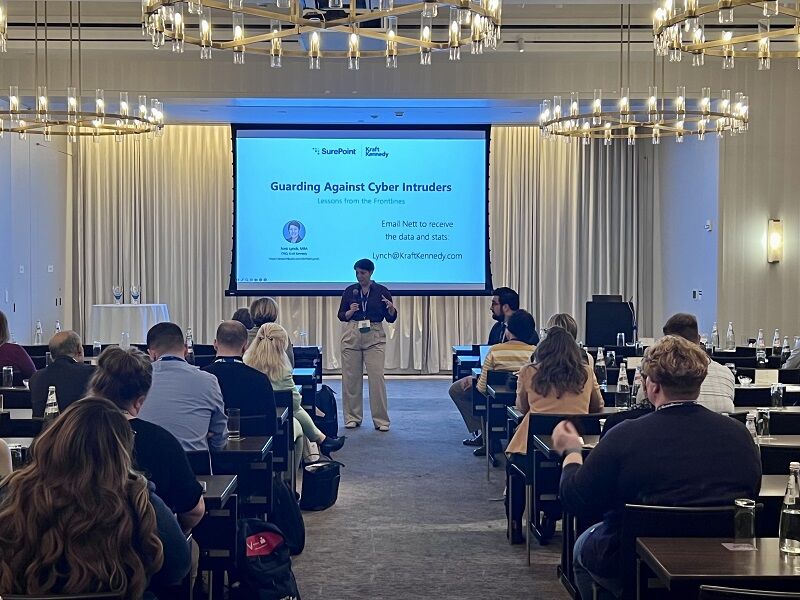 SurePoint Technologies (@surepointtech) on Twitter photo Weâre grateful to Nett Lynch, CISO <a href="/kraftkennedy/">Kraft Kennedy</a>, for delivering an insightful industry insights session on âGuarding Against Cyber Intruders: Lessons from the Frontlinesâ at IGNITE NYC! đđ» #SurePointIGNITE24 #Cybersecurity #LegalTech Weâre grateful to Nett Lynch, CISO <a href="/kraftkennedy/">Kraft Kennedy</a>, for delivering an insightful industry insights session on âGuarding Against Cyber Intruders: Lessons from the Frontlinesâ at IGNITE NYC! đđ» #SurePointIGNITE24 #Cybersecurity #LegalTech