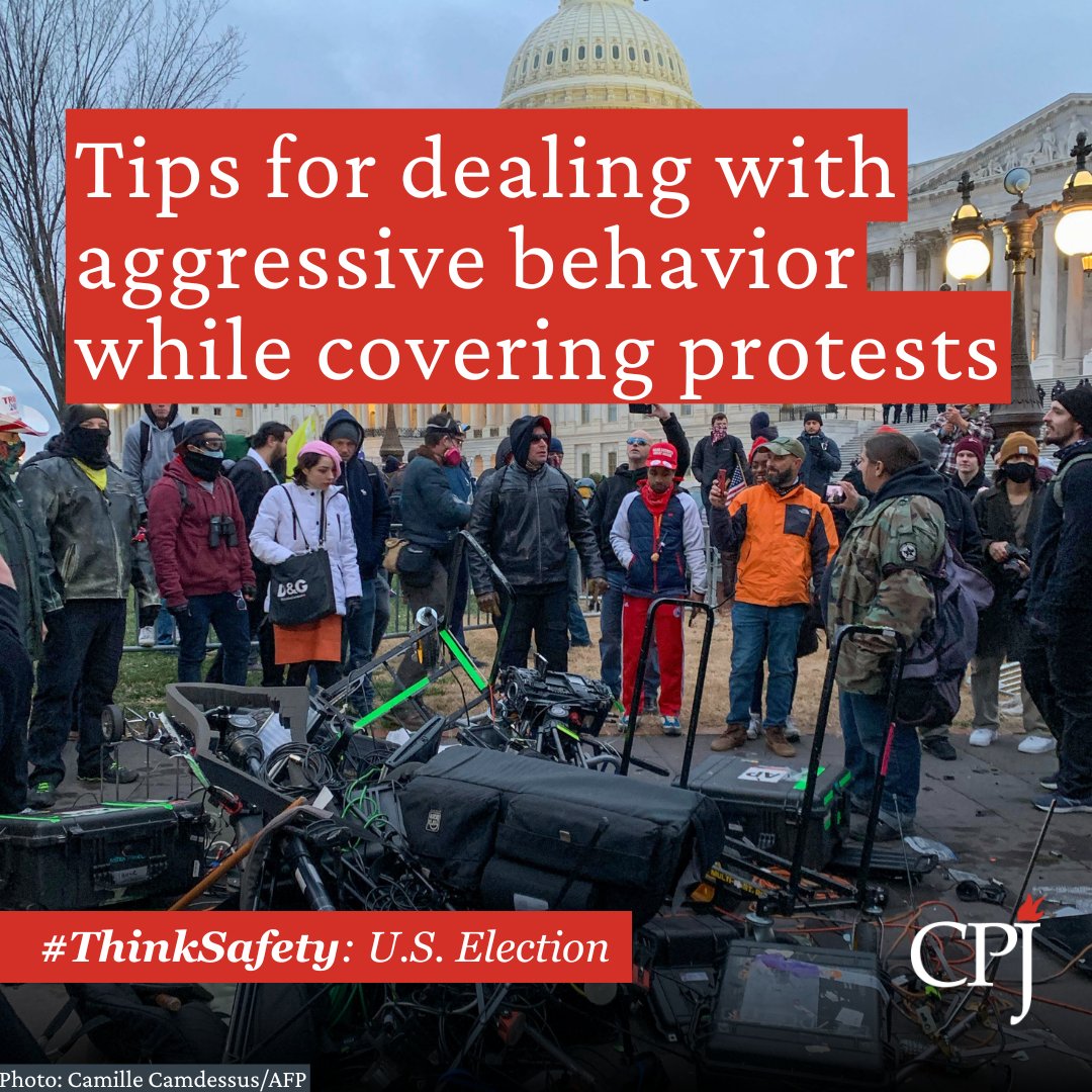 pressfreedom's tweet image. Journalists: CPJ’s #ThinkSafety campaign can ensure you know how to mitigate the risk of physical violence while covering this U.S. election season and its aftermath.

Explore CPJ’s election safety kit⤵️
cpj.org/2024/04/u-s-pr…