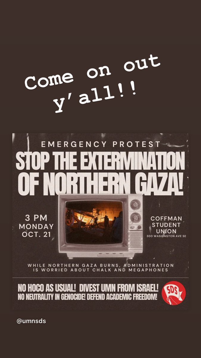 Protest for Palestine with <a href="/UMNSDS/">UMN SDS</a>