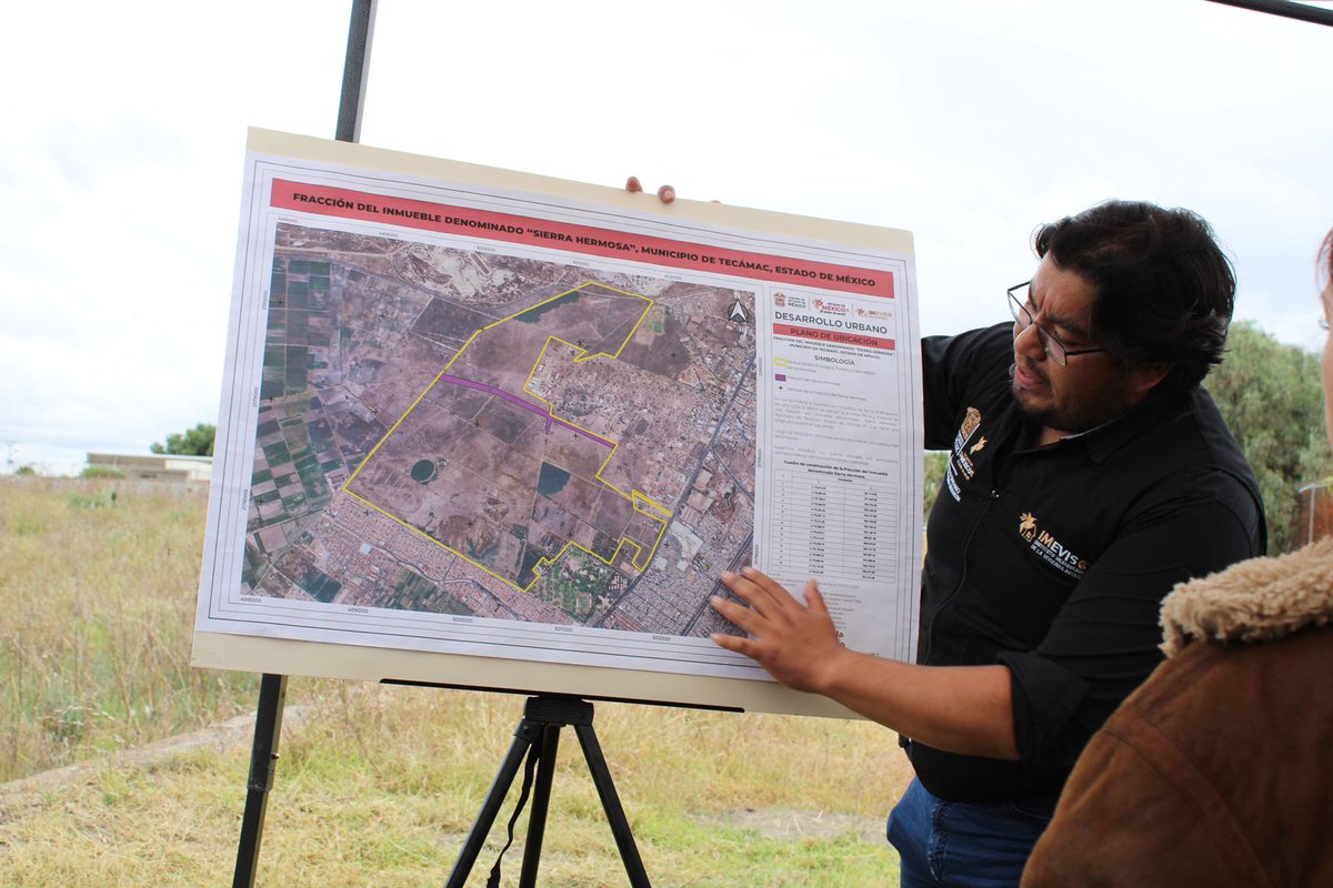 IMEVISedomex's tweet photo. El Dr. Alejandro Tenorio, Director General del #IMEVIS, encabezó el acto de entrega recepción de una fracción del predio "Sierra Hermosa" en #Tecámac a SAASCAEM para la construcción del tramo carretero que conectará al Circuito Exterior Mexiquense y el Aeropuerto Felipe Ángeles. https://t.co/RIPH7X4ScM