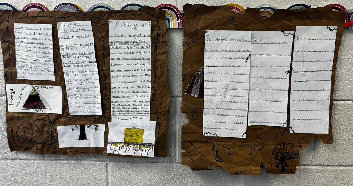 We’ve wrapped up Unit 2 on Mesoamerica. They created a codex to document their learning. #kwbpride