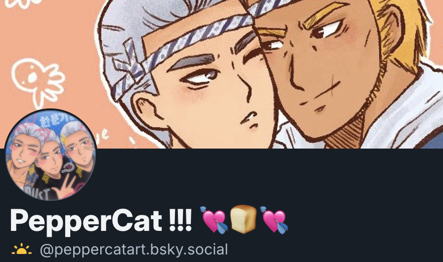 PepperCatArt's tweet photo. Hiya! I'm over here ! 🦋
I'll be reuploading a few pieces over the next couple days. 😋 going to at least raise the amount of joon-gi han over here anyway. 😂 https://t.co/GavyGctGM1