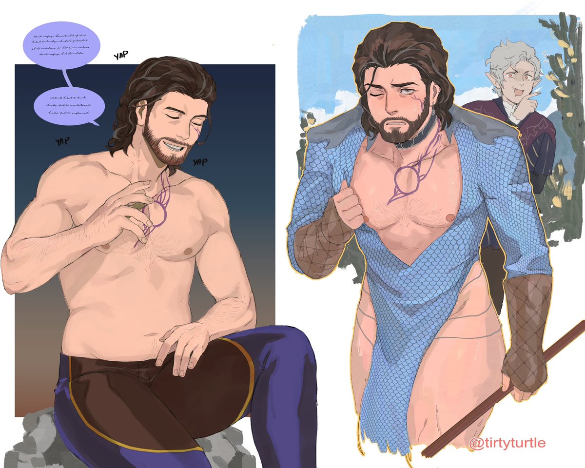 Learning how to draw him again.
#BaldursGate3 #GaleOfWaterdeep #BG3