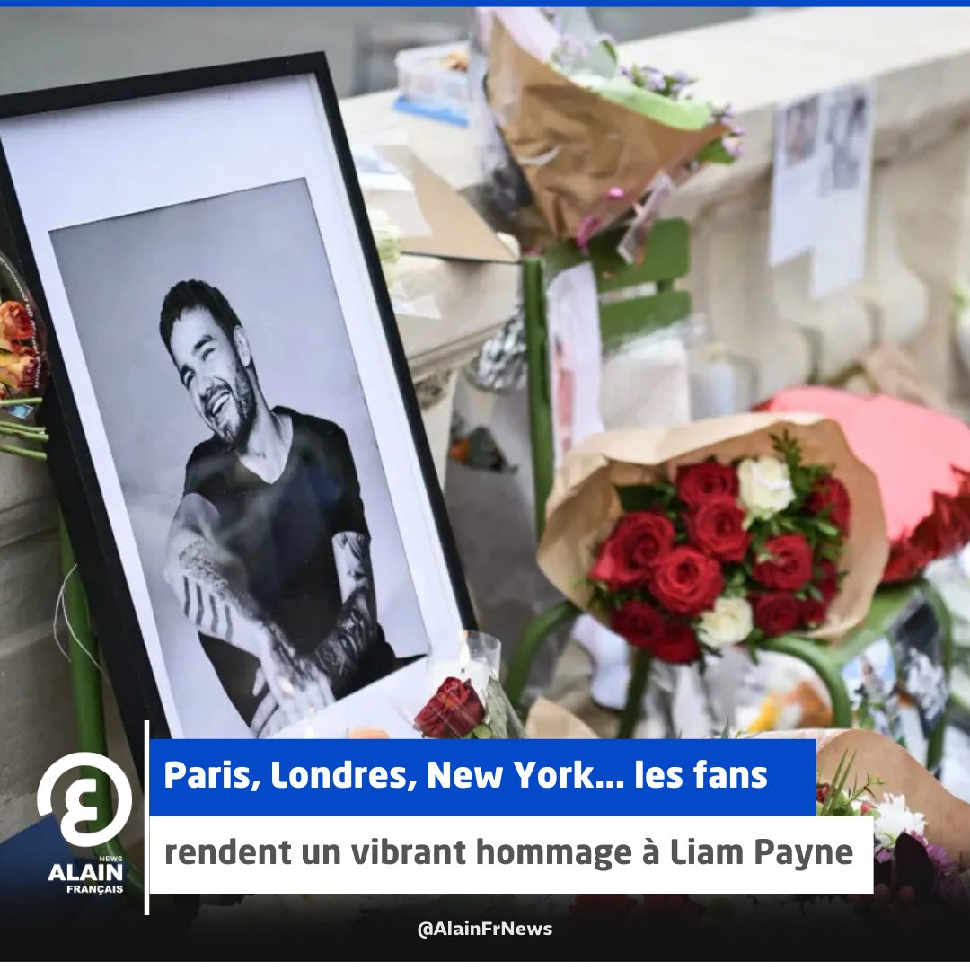 AlainFrNews's tweet photo. Suite au soudain décès de #Liam_Payne le 16 octobre, les fans de la star des « #One_Direction » ont tenu à honorer sa mémoire. Tous se sont réunis dans les quatre coins du monde pour lui dire au revoir, ce 20 octobre.
#Tesyeuxsurlemonde https://t.co/FUku2uHMKV