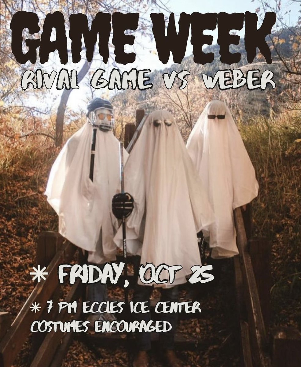 This week the team Is back at home... which means COME SUPPORT! They will be playing against Weber State! The game starts at 7, doors open at 6, tickets are sold online through our bio or at the door! COME DRESSED IN COSTUMES!!! Go Aggies!! 🤘🤘
#goaggies #ustate #halloween