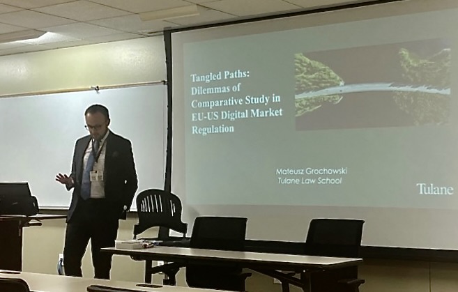 Mateusz Grochowski (@gr_mateusz) on Twitter photo It was a pleasure to visit <a href="/TAMULawSchool/">Texas A&M School of Law</a> for the conference of the American Society of Comparative Law. I discussed my forthcoming paper on the dilemmas of US-EU digital regulation research, and the methodological specificity of the online market as a field of comparative study. It was a pleasure to visit <a href="/TAMULawSchool/">Texas A&M School of Law</a> for the conference of the American Society of Comparative Law. I discussed my forthcoming paper on the dilemmas of US-EU digital regulation research, and the methodological specificity of the online market as a field of comparative study.