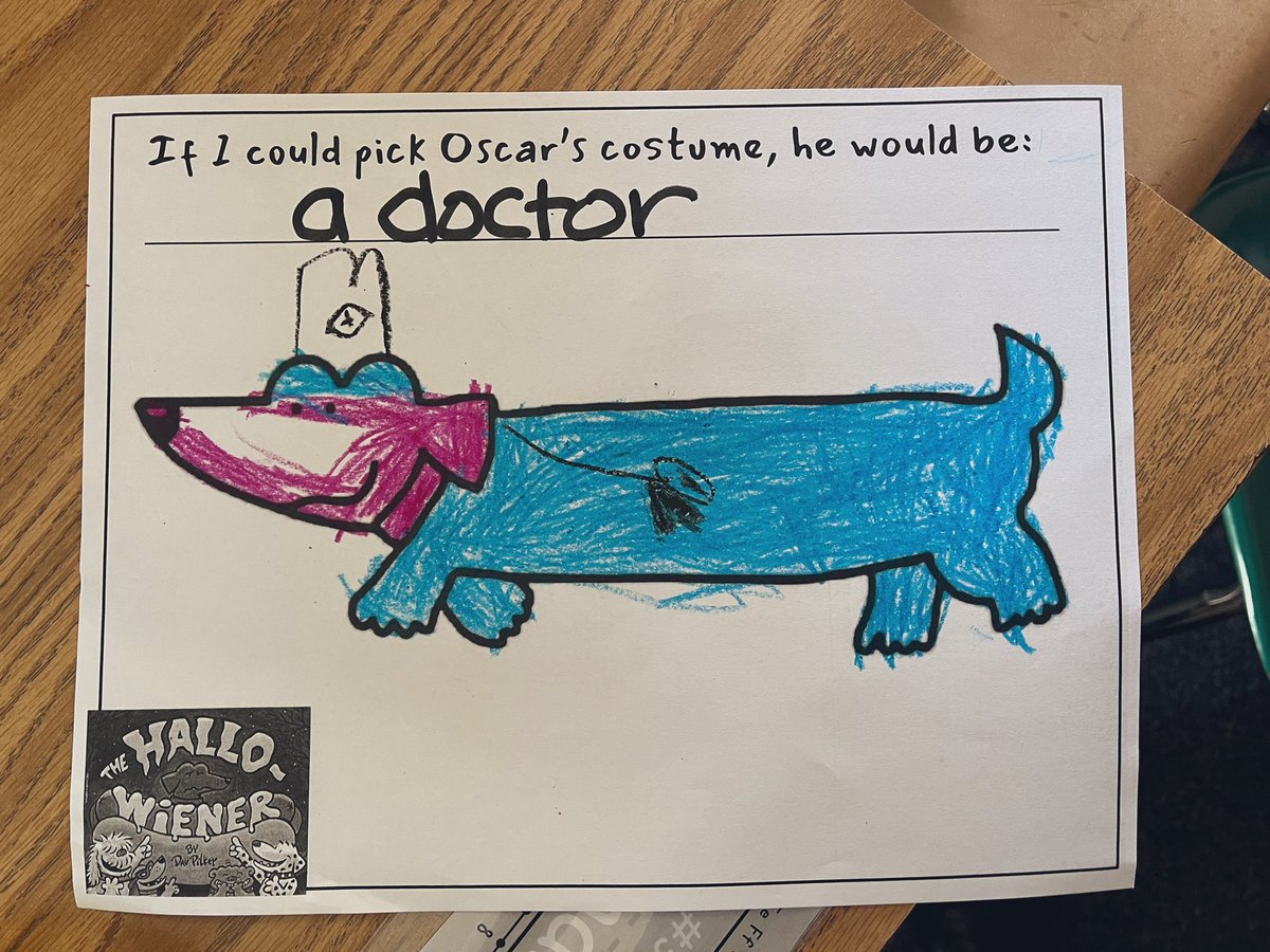 This week we read “The Hallowiener” and discussed the strategies Oscar (and all of us) can use when we encounter a bully. We finished by designing new costumes for Oscar! #BullyingPrevention