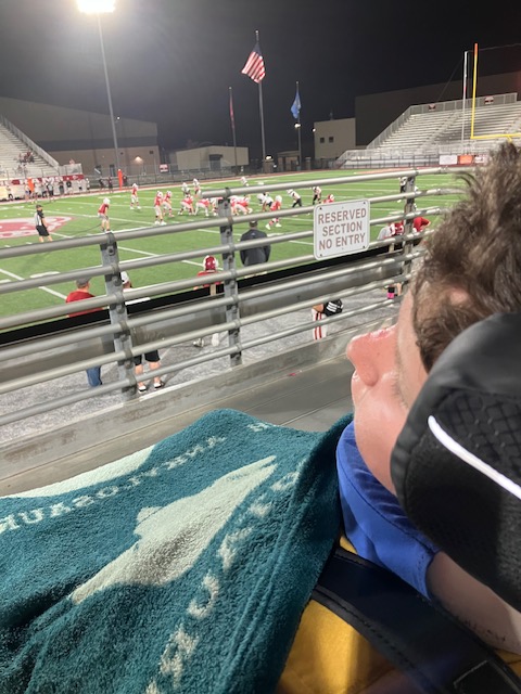 Our grandson, Logyn, enjoying his cousin's football game last week. Something went wrong during surgery last Dec., and he has been left permanently disabled. His parents are struggling, but you can help here. TIA - gofund.me/8b97b917 (More info in pinned post in bio)