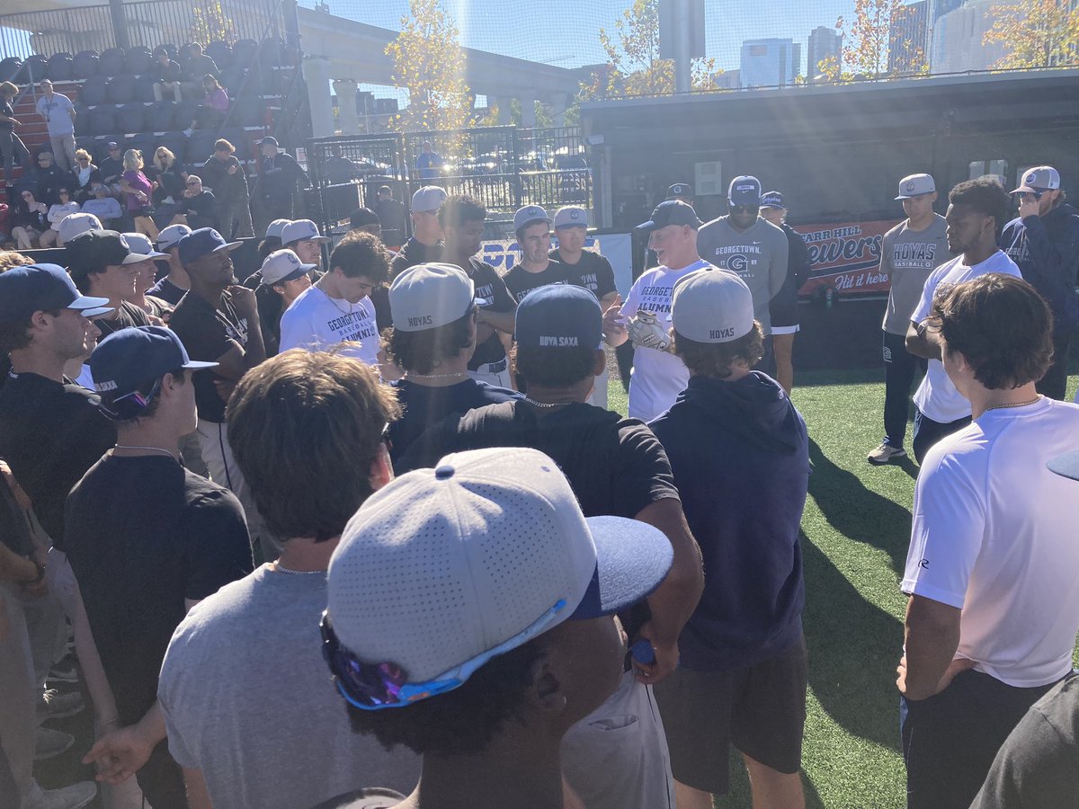 Edwin Thompson (@gucoacht) on Twitter photo What an amazing weekend I want to thank all of our amazing fans, familes, alumni for coming out to our weekend events.
DMV kids day โ
Alumni Game โ
Family Weekend โ
Game vs Rutgers โ
Thanks as always for <a href="/CapitalOnePark/">Capital One Park</a> for taking such great care of <a href="/GtownBaseball/">Georgetown Baseball</a>. What an amazing weekend I want to thank all of our amazing fans, familes, alumni for coming out to our weekend events.
DMV kids day โ
Alumni Game โ
Family Weekend โ
Game vs Rutgers โ
Thanks as always for <a href="/CapitalOnePark/">Capital One Park</a> for taking such great care of <a href="/GtownBaseball/">Georgetown Baseball</a>.