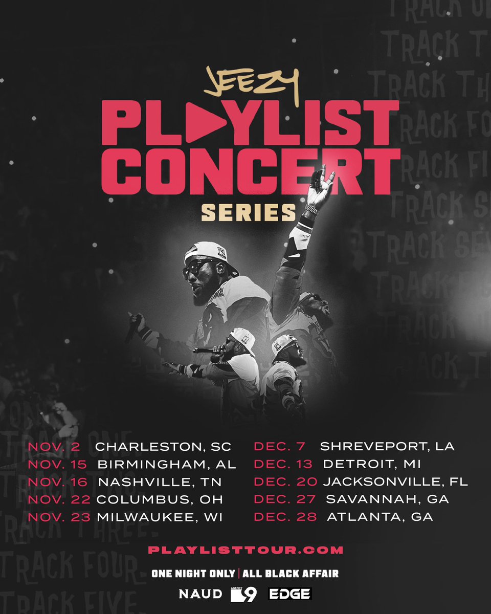 The Playlist Concert Series returns Nov. 2nd in Charleston, SC‼️ Head over to theplaylisttour.com now to grab your tickets.