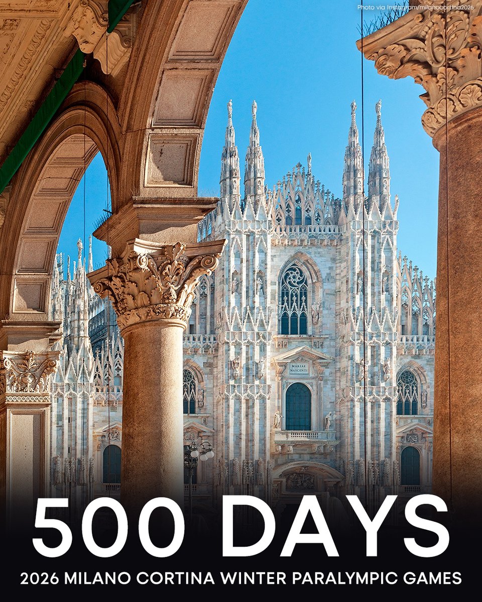 The countdown to the next Winter Paralympics is on! 🇮🇹❄️