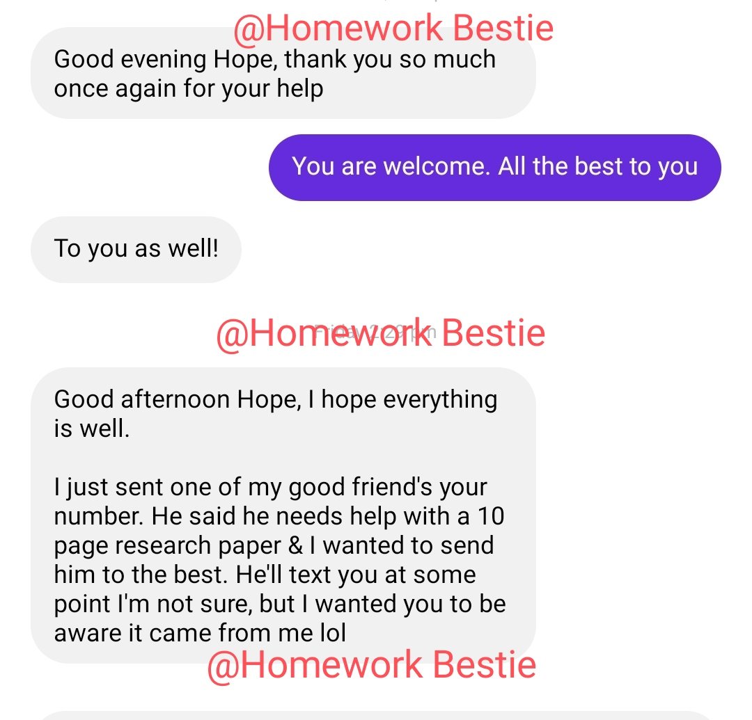 HW Bestie (@tutorhope7) on Twitter photo Sleep with no academic stress hits differently!π€
This Fall Semester, please hire <a href="/TutorHope7/">Homework Bestie</a> to handle all your assignments,tests and online classes.
To be my Next Happy Client, Kindly DM +1 303-500-7802 Sleep with no academic stress hits differently!π€
This Fall Semester, please hire <a href="/TutorHope7/">Homework Bestie</a> to handle all your assignments,tests and online classes.
To be my Next Happy Client, Kindly DM +1 303-500-7802