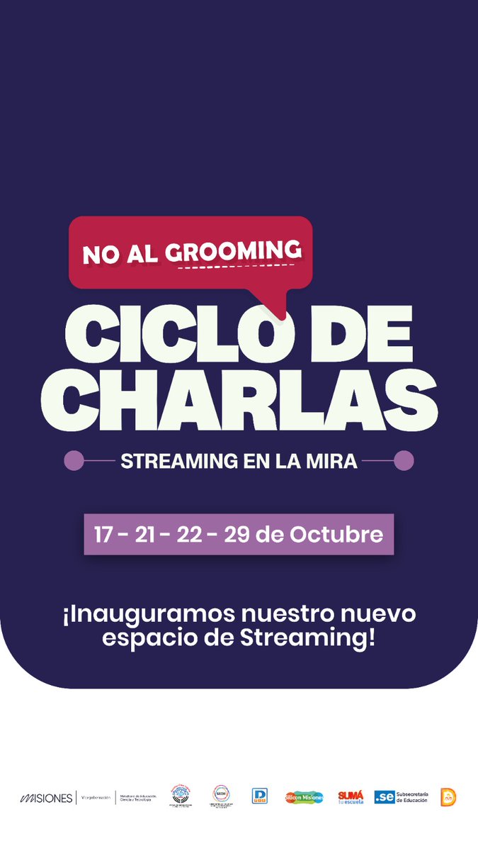 direcciondeTIC's tweet photo. Segundo "Ciclo de Charlas" #StreamingEnLaMira  con un invitado de lujo Hernán Navarro, Director Ejecutivo de @GroomingArg https://t.co/VNjI7e7uhB