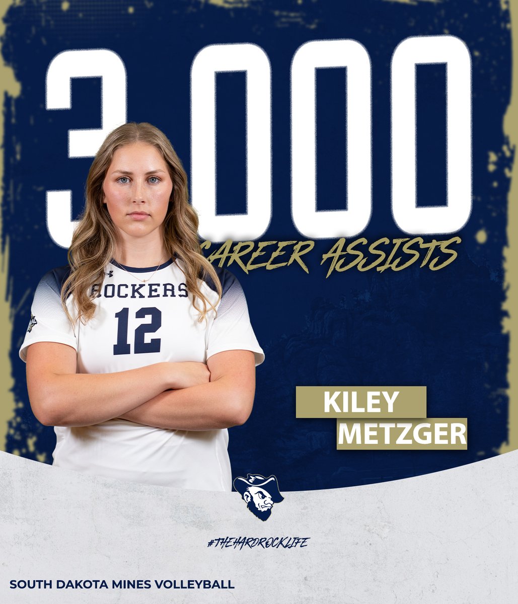 HardrockerVB's tweet photo. This weekend, Kiley Metzger passed the 3,000 career assist mark! She now sits at 3,059.

Kiley has been an instrumental piece of our team throughout her career and we're thrilled.

Congratulations Ki! https://t.co/o2LBhgPivX