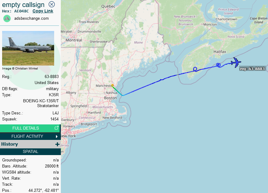 SirListenalot's tweet photo. #KC135 #AE048C #FLAM41 out of Pease for AR with ☢️ #C17 #RCH4540
h/t @DaveOTGphotog https://t.co/vxN2A5A3es
