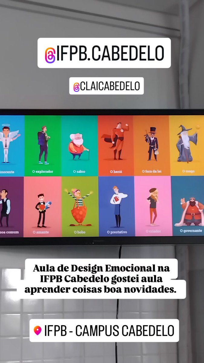 evertonborba35's tweet photo. Eu fui IFPB Campus Cabedelo na Aula de Design Emocional. Na meu curso de Design Gráfico. https://t.co/mZUQ1Ik5yA