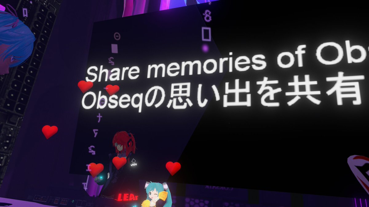 TheBloodSeraph's tweet photo. A few from the memorial to @ObsequiousV4. So much love in one room, it was moving to see everyone come together like this and pay tribute ❤️

#VRChat #VRCcommunity https://t.co/28TYYuGyWo