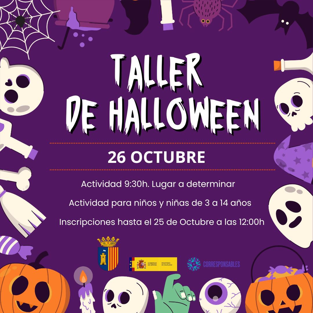 sedeosc's tweet photo. 📢📢 LOS SÁBADOS SON DIVERTIDOS / LOS SÁBADOS CONCILIA:

🔝 El sábado 26 de octubre,  la jornada estará dedicada al "Taller de Halloween“.

ℹ️ dirigidos a niñ@s de Altura entre 3 y 14 años.🤩

✅ actividades gratuitas.

📍 Lugar: Biblioteca municipal/ Casa de la Cultura. https://t.co/wI6ycbIXBF