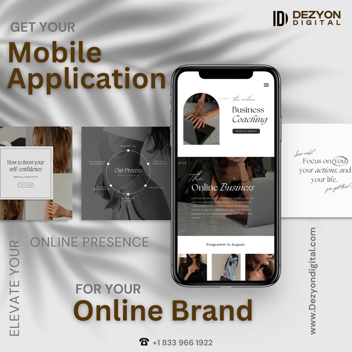 DezyonDigital's tweet photo. 📱 Take your online brand to the next level with a custom mobile app designed just for you! Boost your online presence and engage your audience effortlessly with Dezyon Digital.🌐 Visit us: https://t.co/OXm1Kq98oZ📞 Contact: +1 833-966-1922 #MobileAppDevelopment #OnlineBrand https://t.co/oypfMO4X6a
