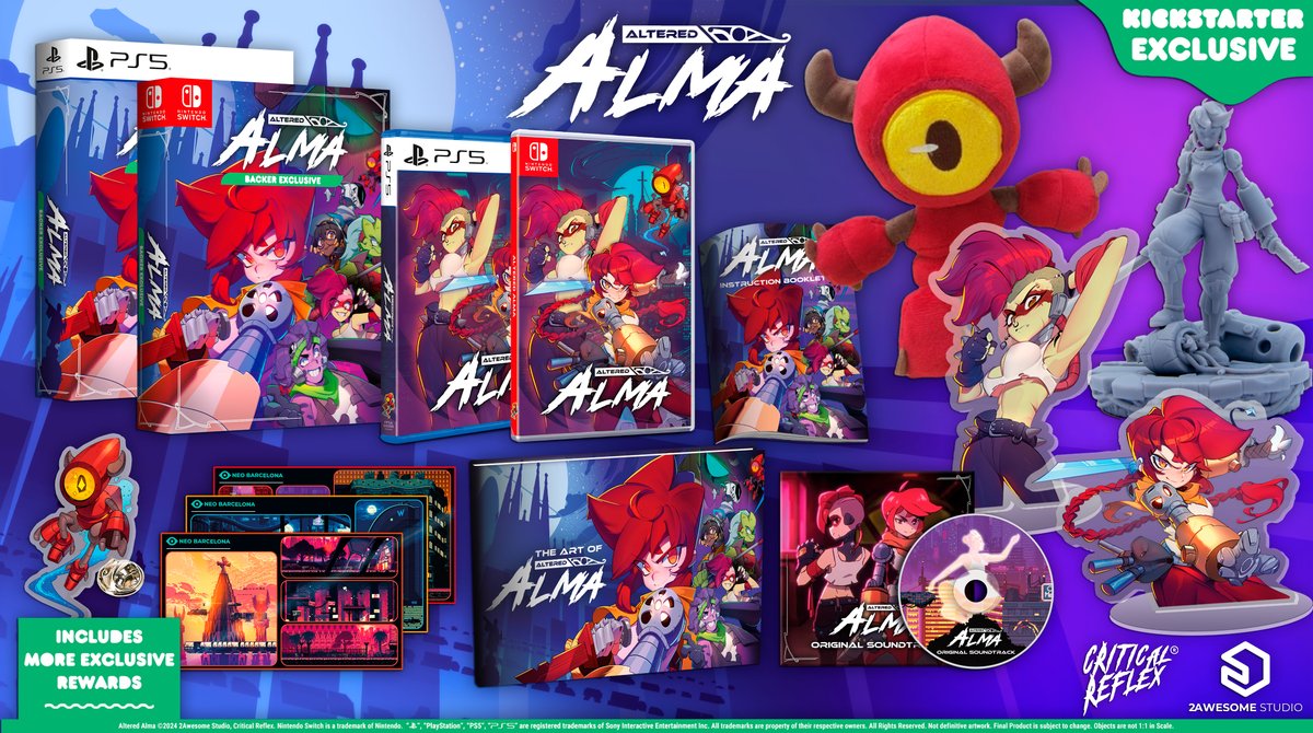 AlteredAlma's tweet image. ⏳ The clock is ticking! ⏳

We’re almost at the finish line—late pledges for Altered Alma are closing soon! 💥 Help bring even more amazing features to Neo Barcelona. Last chance to be part of something epic! 🛸

#AlteredAlma #FinalHours #Cyberpunk #Metroidvania #LatePledges
