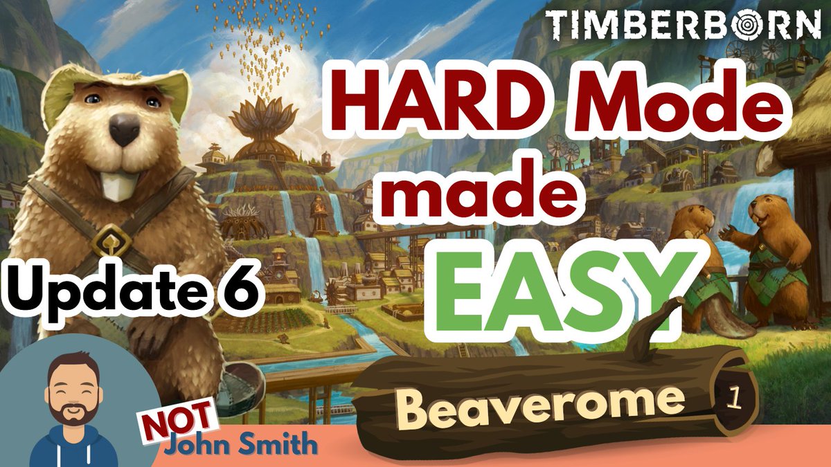 NotJohnSmithYT's tweet photo. New Let's Play series! 
@Timberborn Hardest Difficulty on BEAVEROME! Update 6 is here!

Let's rebuild the ancient Beaveroman Empire. Or something like that..😅

▶️ https://t.co/AqMwWacDWC https://t.co/C37Rr2IB1a