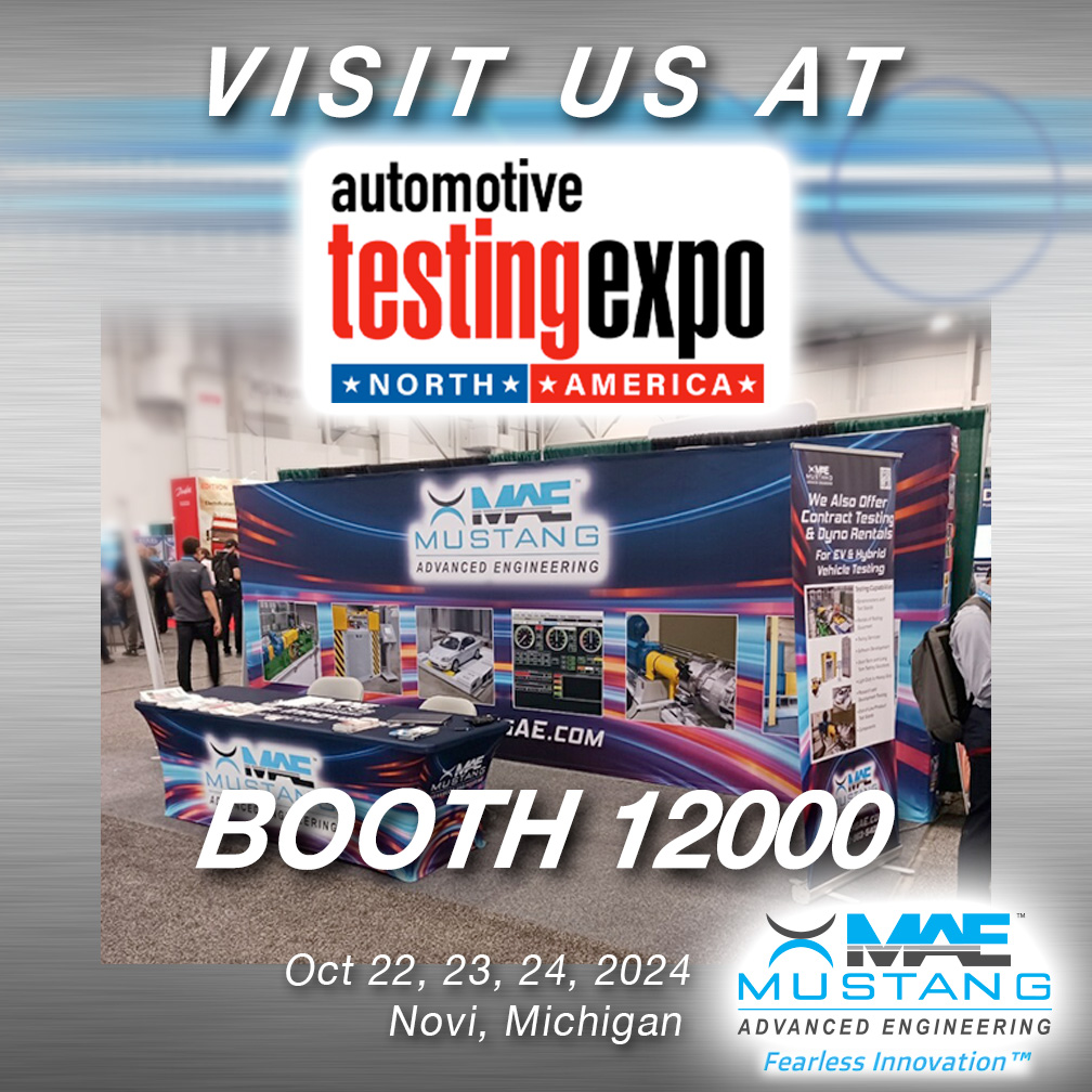 MustangAdvanced's tweet photo. Visit MAE at Automotive Testing Expo Booth 12000 this week in Novi, Michigan @AutoTestExpo @AutoTestNovi
https://t.co/Klct73Fau3
#AutoTestNovi
#MustangAdvancedEngineering 
#MustangAdvanced 
#MAE https://t.co/oh7PxnL6TQ