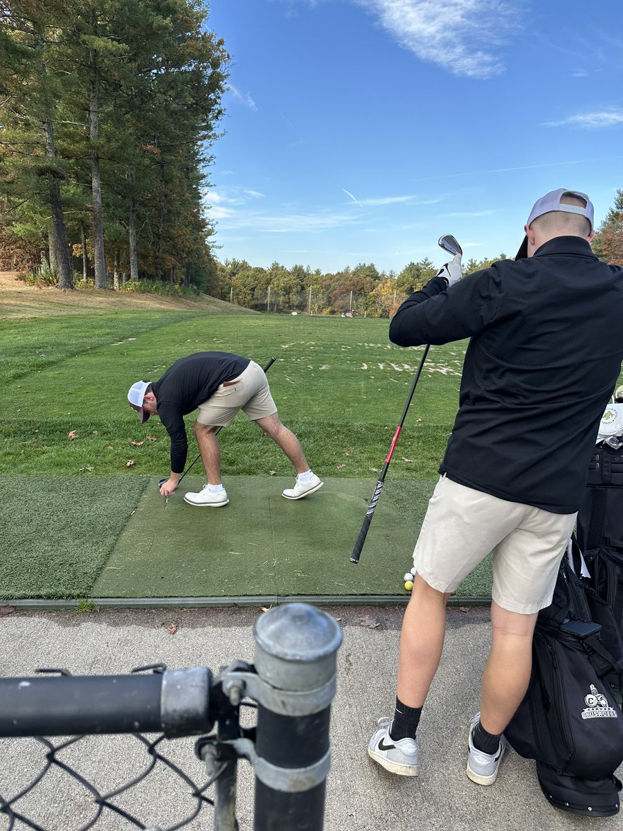 Carver_Golf's tweet photo. Making the D3 state finals was culmination of all the hard work Kyle and Finn have put into this golf program. Competing at Foxboro CC today, Hoffman shot 90 to finish T33 and Manning shot 92 to finish T40. Very proud of your work. #1moretogo https://t.co/sxRB4241eI