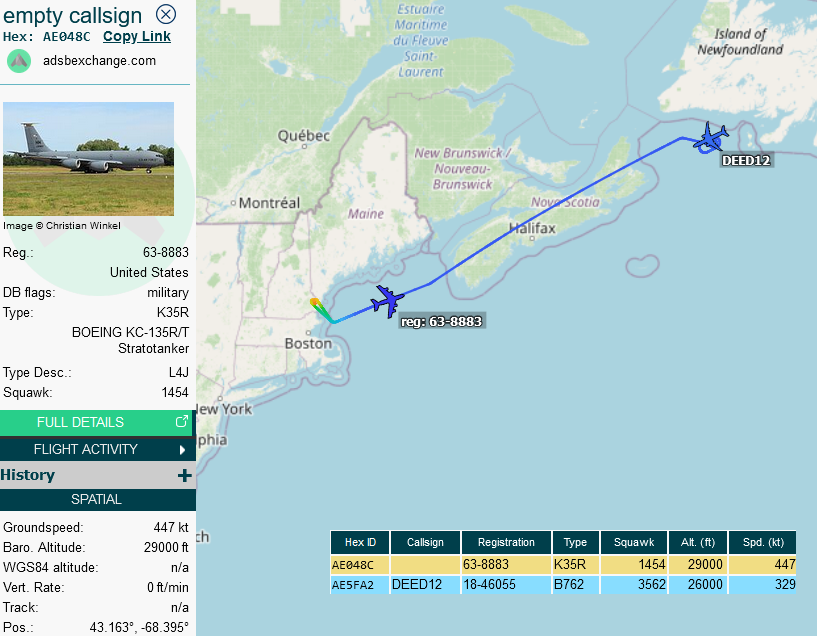 SirListenalot's tweet photo. ~1935z #DEED12 waiting for #B52's #STORM11, #FLAM41 to meet up with the nuke #C17 #RCH4540 π https://t.co/KEXMAzcaPV