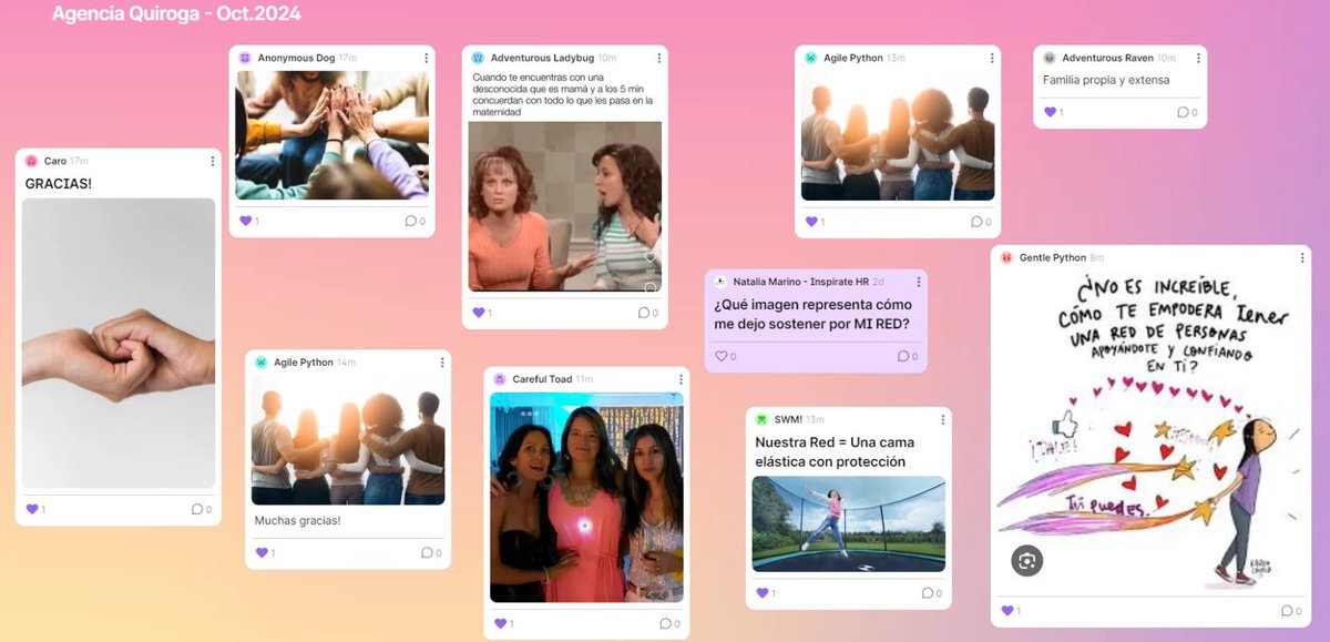QuirogaMedios's tweet photo. 🌸Con motivo de la celebración del día de las maternidades en Argentina, el pasado viernes 18 de octubre, invitamos a todas las mujeres -madres-profesionales de todas las oficinas de la Agencia a un espacio denominado “Encuentro entre Madres: Déjate sostener”. https://t.co/fd1Mk6y5tl