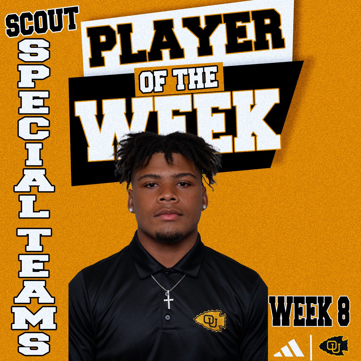 WEEK 8 PLAYERS OF THE WEEK!!! (Part 2)

Freshman: Jacob Jones
Scout Offense: Carson Garrett
Scout Defense: Gabe Storment
Scout Special Teams: Cade Monroe