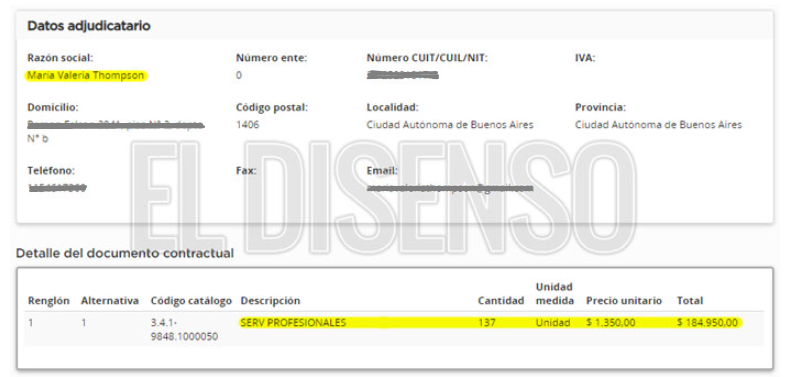 ElDisenso's tweet photo. ▶️En el documento contractual se detalla una carga de 137 hs a un precio unitario de $1.350 lo que totalizó $184.950💰💰💰👋#ChauAFIP👋 https://t.co/zwUChwGyXG