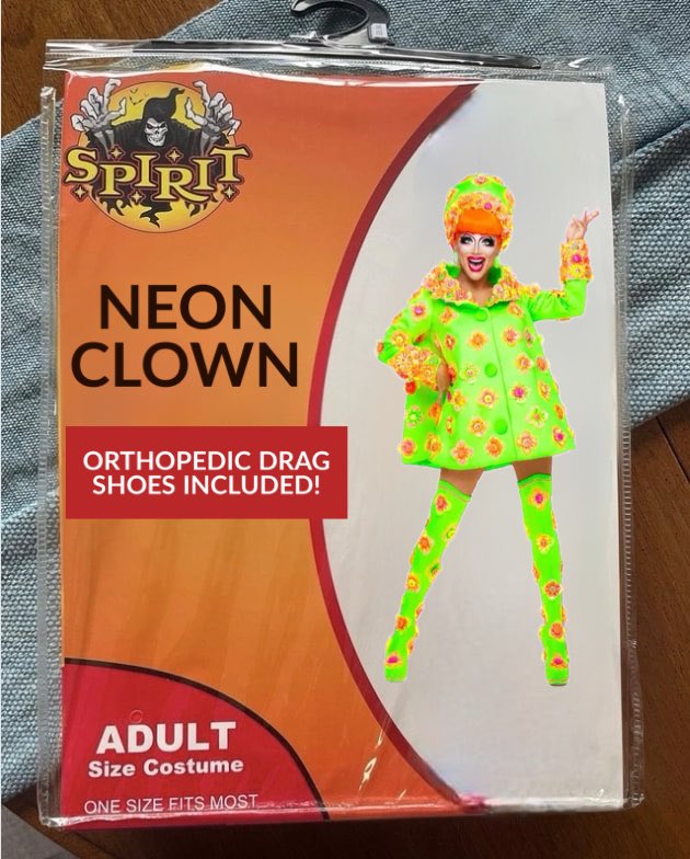 elaine_stritch's tweet photo. Spirit Halloween updated their @TheBiancaDelRio costume this year https://t.co/jvpRih2eIv