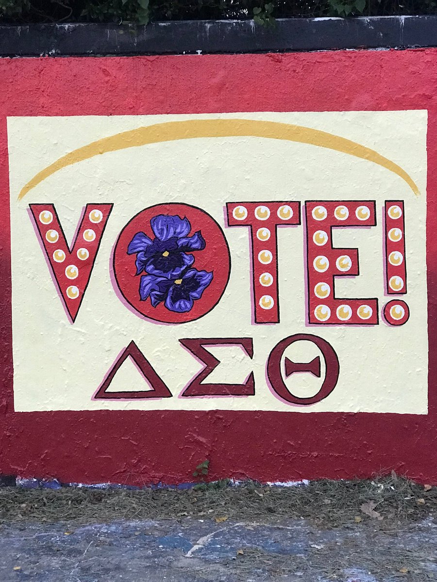 GACDST's tweet photo. The GAC GOTV SW 34th Street Mural is up!  Voter Mobilization, Voter Engagement!

 SOCIAL ACTION IS WHO WE ARE!

#SocialAction #GACDST #SRDST #DST1913 #Vote https://t.co/KcC14xSDCV