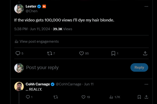 Lester tweet media