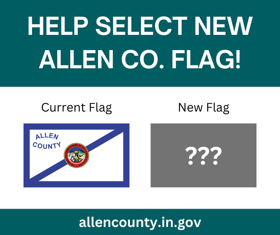 allencountyinfo's tweet image. Help select the new Allen County Flag!
The public is invited to provide feedback via an online survey, available through the end of the day on October 26, 2024. allencounty.in.gov/855/Flag-Desig…  
#flagdesign #vexillology #flagdesigncontest