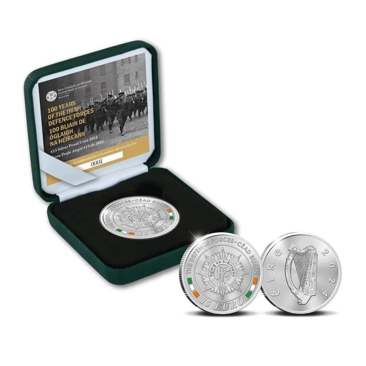 derekdevoy's tweet image. So this arrived on Friday last. It’s the 100 years of the Defence Forces collectors coin. Only 2000 made and now sold out. Another beautiful coin to add to the collection 🇮🇪🇮🇪🇮🇪🇮🇪
