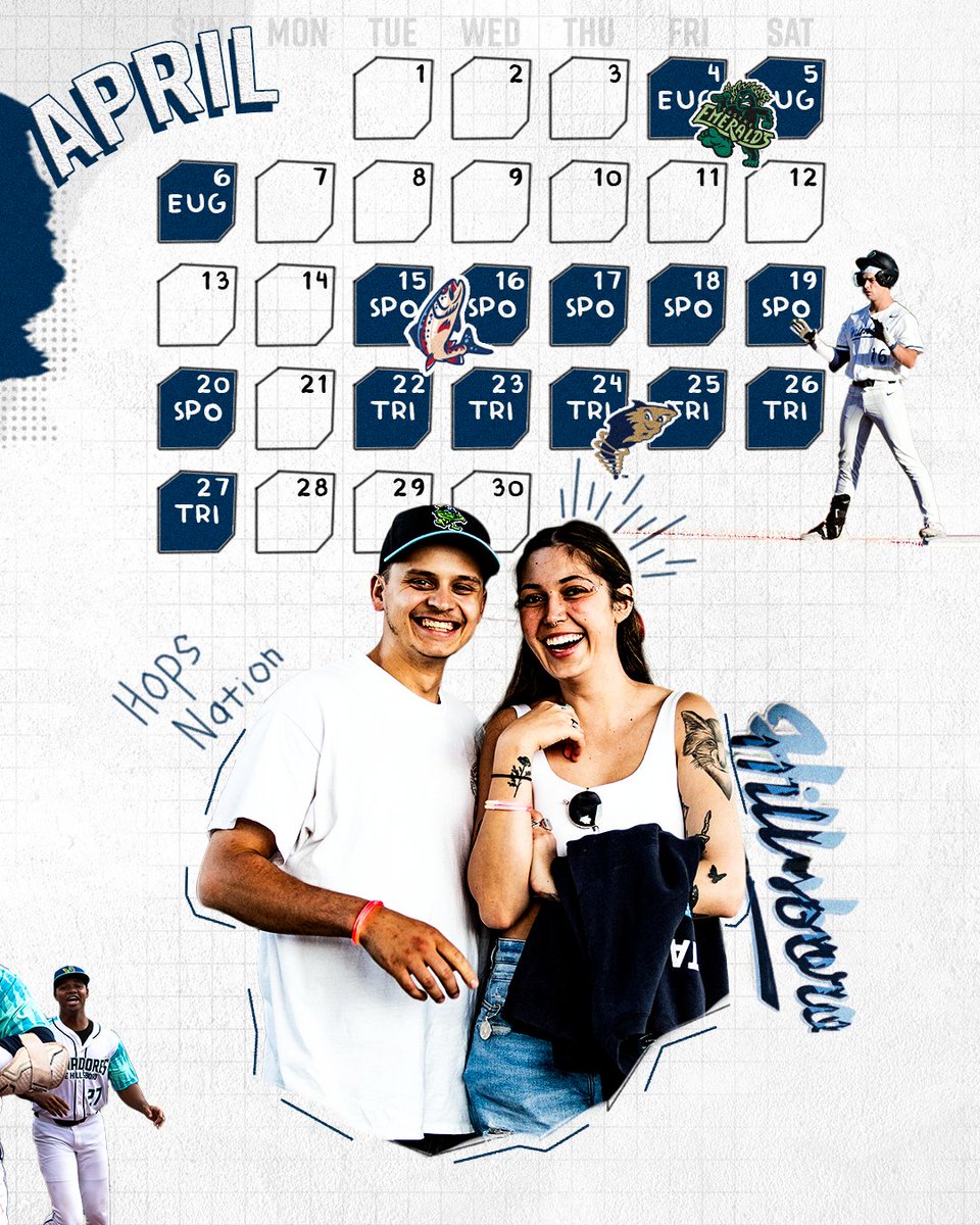 HillsboroHops's tweet image. MARK YOUR CALENDARS 🗓️ Your Hillsboro Hops will be bringing you fun on tap all summer long!
LEARN MORE: milb.com/hillsboro