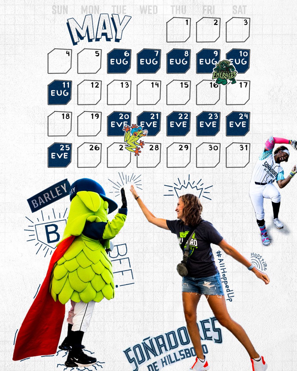 HillsboroHops's tweet image. MARK YOUR CALENDARS 🗓️ Your Hillsboro Hops will be bringing you fun on tap all summer long!
LEARN MORE: milb.com/hillsboro