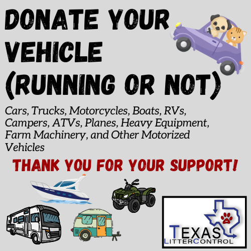 Got an old vehicle sitting around?  Take advantage of the tax deduction... careasy.org/nonprofit/texa…
Support animals in your community!
