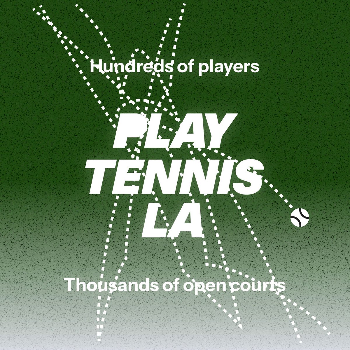 PlayTennisLA's tweet photo. Get in the game!

Find open courts and nearby hitting partners at https://t.co/ujlrpzduxl 

#TennisLosAngeles #tennis #tennisplayer #tennistime #tennislife #losangeles #usopen #playtennis #cheviothills #reedpark #palisades #tennislove #oceanpark https://t.co/ElnjPmchQ5