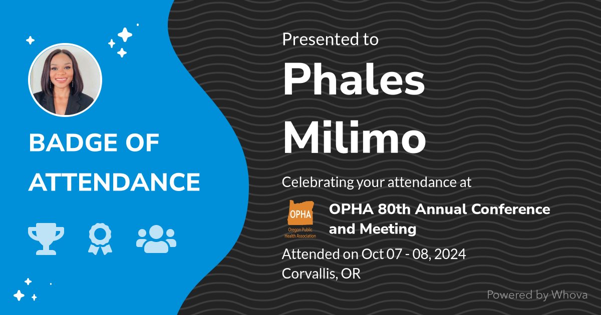 🎉 Just had an incredible experience attending OPHA 80th Annual Conference and Meeting! 🎉  - via #Whova event app