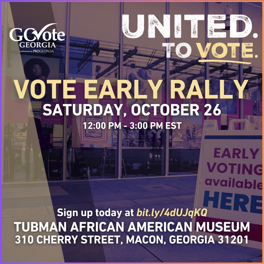 GA_Votes's tweet image. Georgia breaks Early Voting numbers! Now this calls for a celebration – GoVoteGA, @VoteRiders , @Rep_GA, @crgvotes, Peach Concerned Citizens &amp;amp; @BlackVotersMtr are making sure we are still United. To Vote in this Election by joining the #VoteEarly movement!

(1/2)