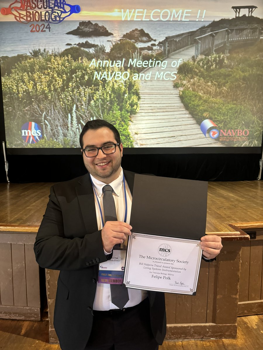 Paulo Pires (@pires_lab) on Twitter photo The Pires Lab is at NAVBO! Congratulations to Felipe for receiving the Bill Halpern Travel Award 🥳 <a href="/The_MCSociety/">Microcirculatory Society</a> The Pires Lab is at NAVBO! Congratulations to Felipe for receiving the Bill Halpern Travel Award 🥳 <a href="/The_MCSociety/">Microcirculatory Society</a>