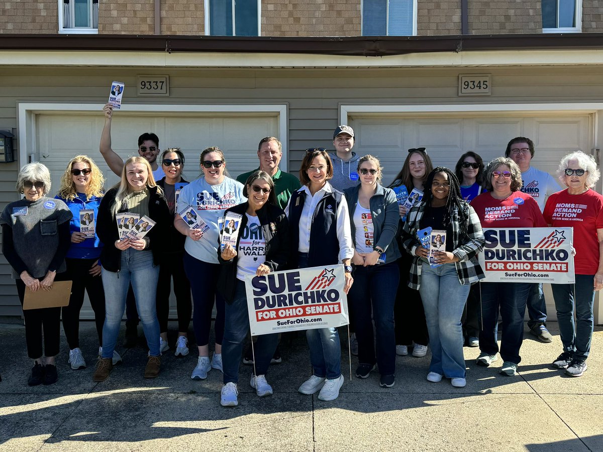 sueforohio's tweet photo. ☺️🙏 I am so grateful to Councilwoman
Megan Coy for opening her home and organizing a great canvass Sunday! Our incredible team means the world to me!

We are building something special!

#sueforohio https://t.co/s2Cl8Wtdof