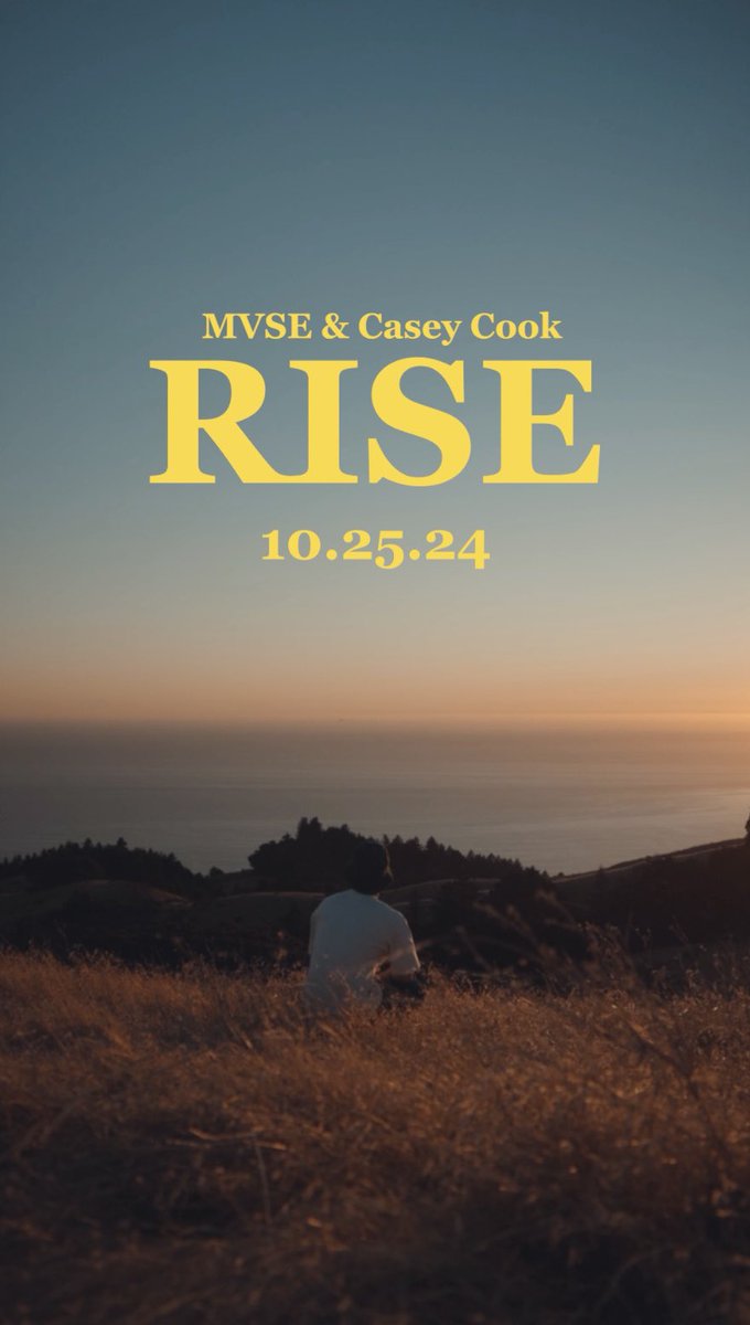 Welcome to a world where digital and natural sounds meet. Rise - MVSE &amp; Casey Cook, out this Friday 10.25 💫

Presave at m.mvse.live/rise